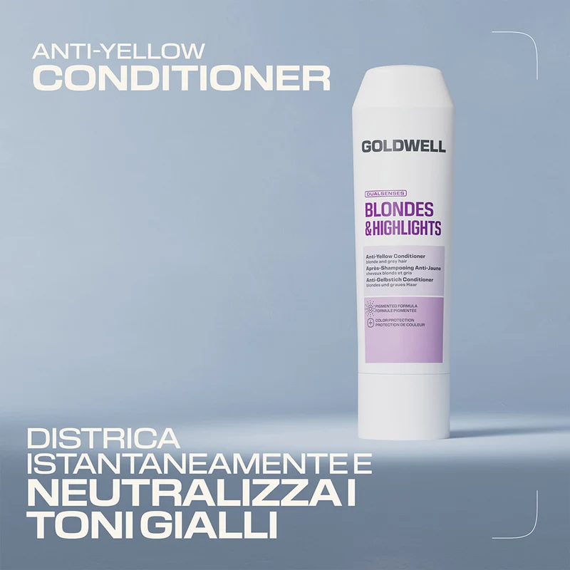 Goldwell Dualsenses Blonde & Highlights Toning Conditioner 200ml - après-shampoing pour cheveux blonds