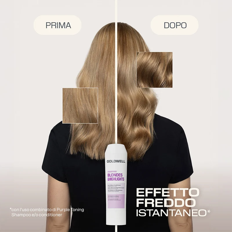 Goldwell Dualsenses Blonde & Highlights Toning Conditioner 200ml - après-shampoing pour cheveux blonds