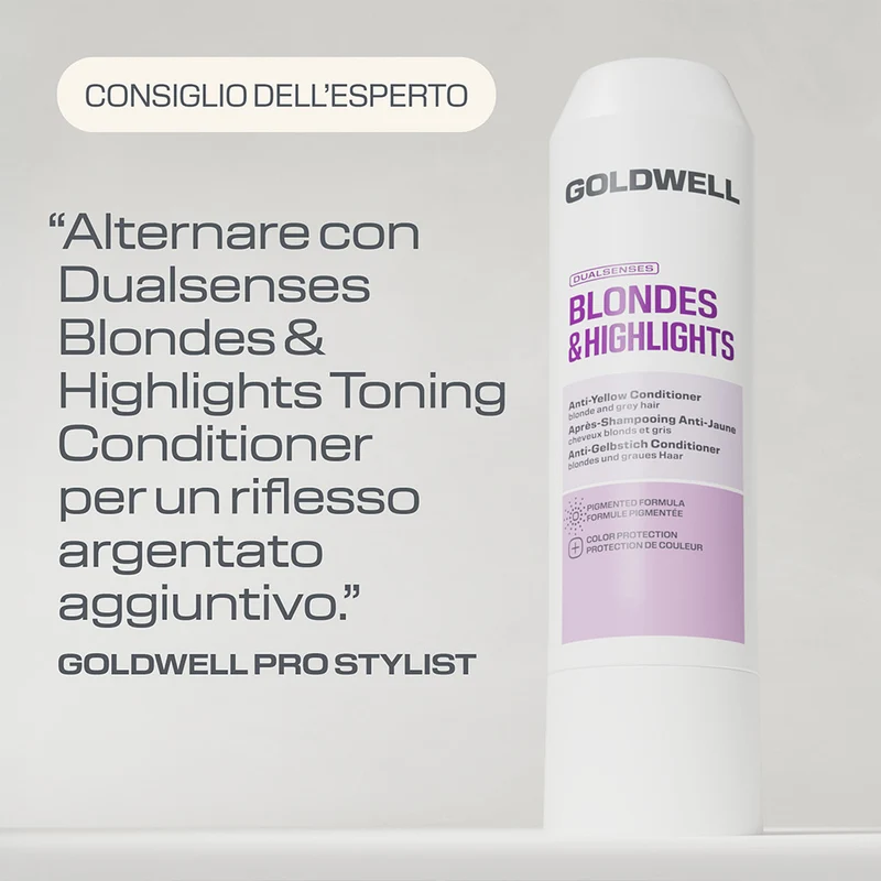 Goldwell Dualsenses Blonde & Highlights Toning Conditioner 200ml - après-shampoing pour cheveux blonds
