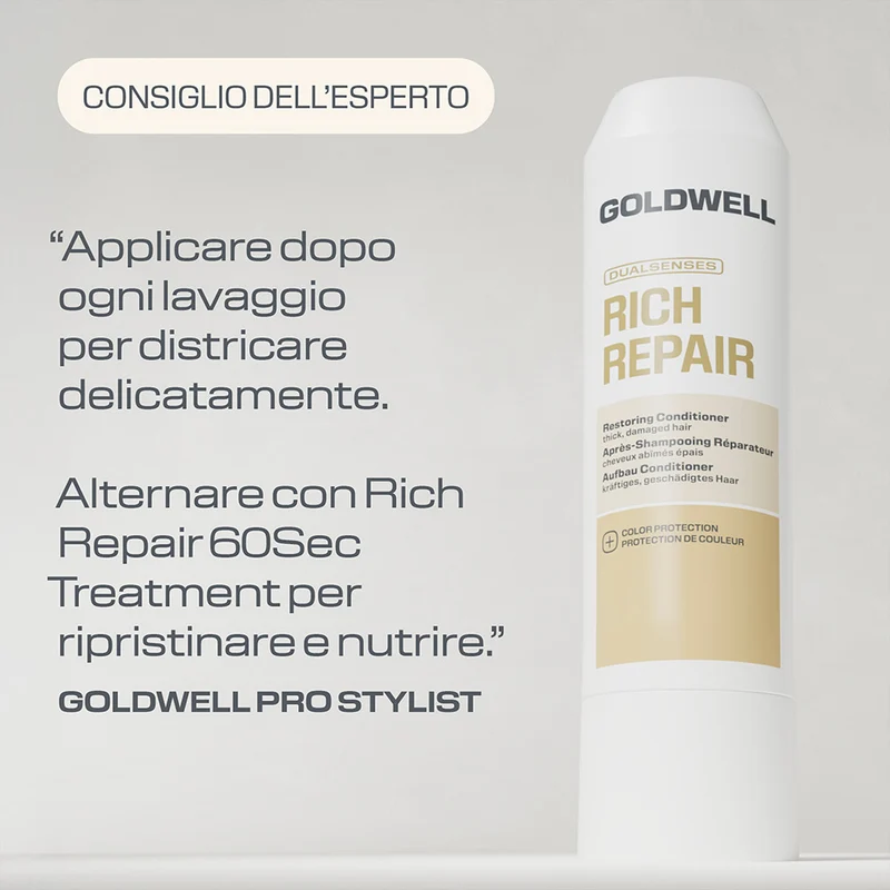 Goldwell Dualsenses Rich Repair Restoring Condtioner 200ml - baume réparateur