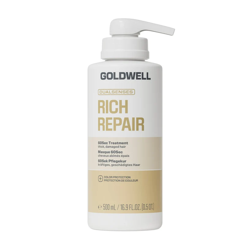 Goldwell Dualsenses Rich Repair 60sec Treatement 500ml - traitement nourrissant cheveux abîmés