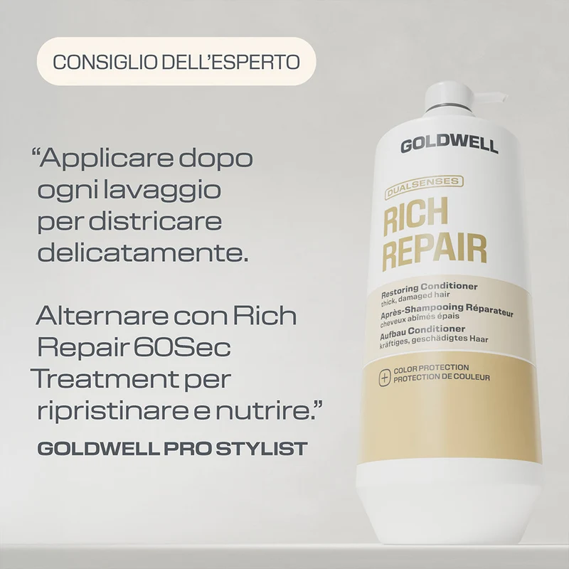 Goldwell Dualsenses Rich Repair Restoring Condtioner 1000ml - après-shampoing réparateur
