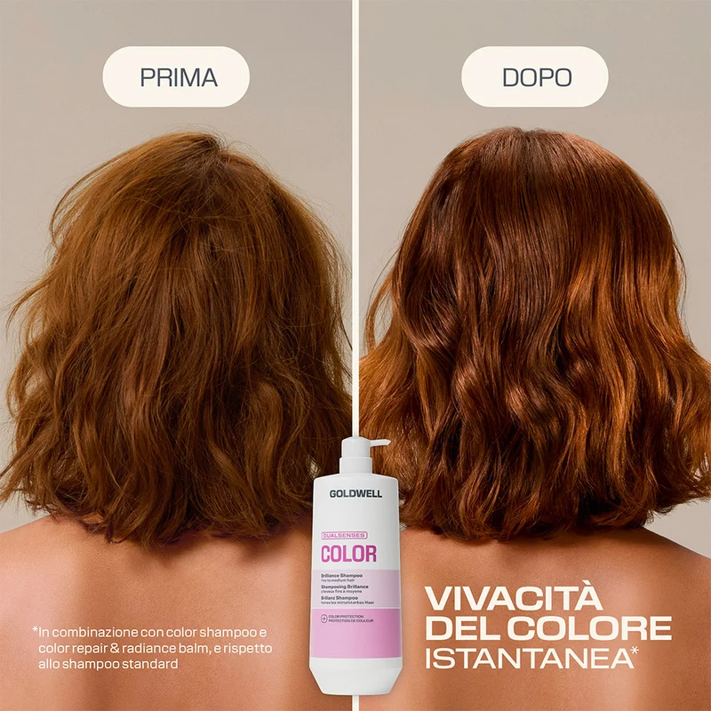 Goldwell Dualsenses Color Brilliance Shampoo 1000ml - shampoo protecteur de la couleur
