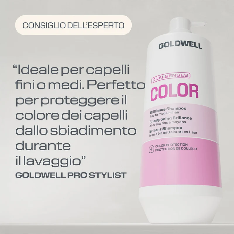 Goldwell Dualsenses Color Brilliance Shampoo 1000ml - shampoo protecteur de la couleur
