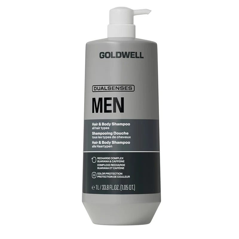 Goldwell Dualsenses Men Hair & Body Shampoo 1000ml - shampoing douche pour tous types de cheveux