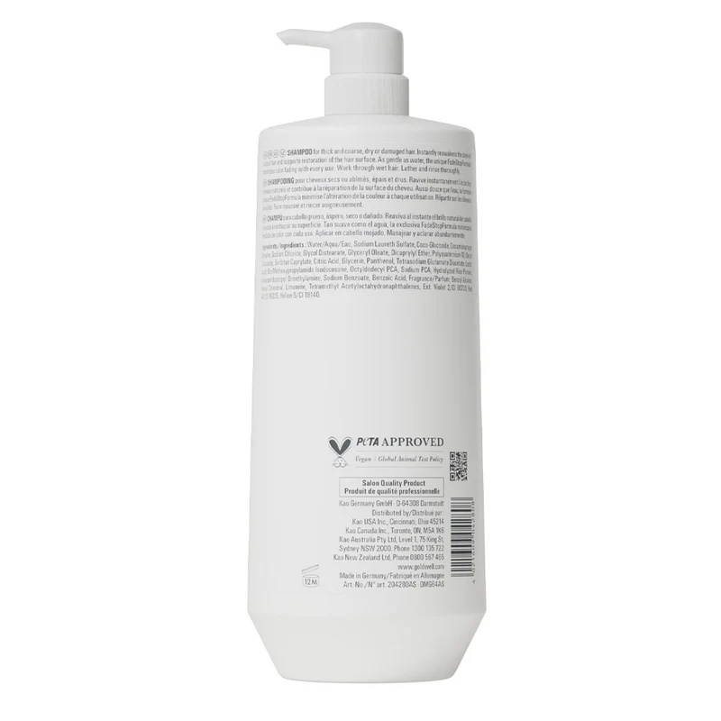 Goldwell Dualsenses Rich Repair Restoring Shampoo 1000ml - shampoo cheveux abîmés