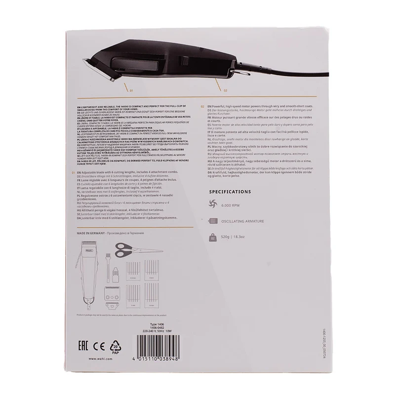Hair Gallery Resi Come Nuovi Wahl Pro Pet 1400 - imballaggio danneggiato