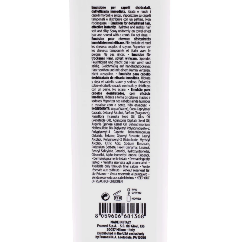 Framesi Morphosis Sublimis Oil All Day 150ml - émulsion hydratante cheveux secs