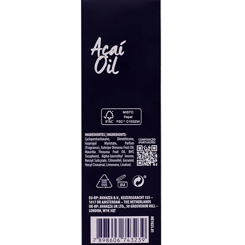 Cadiveu Essential Açaí Oil 60ml - soin nourrissant anti-frisottis