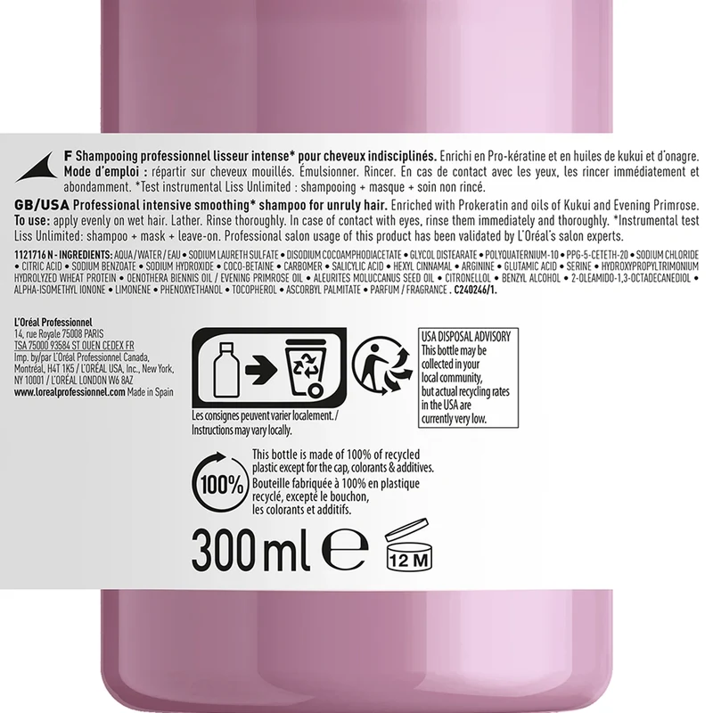 Liss Unlimited Shampooing - 300ml