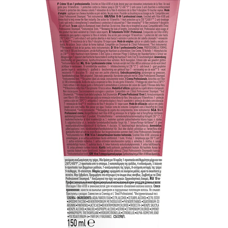 Pro Longer Crème Rénovatrice De Longueurs Et Pointes - 150ml