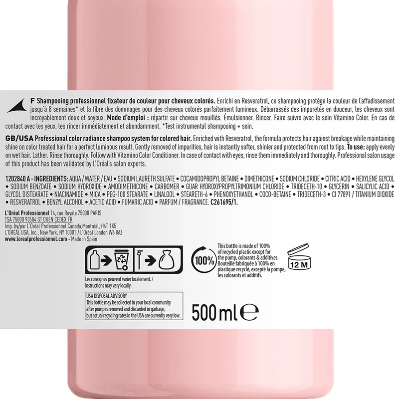 Vitamino Color Shampooing - 500ml
