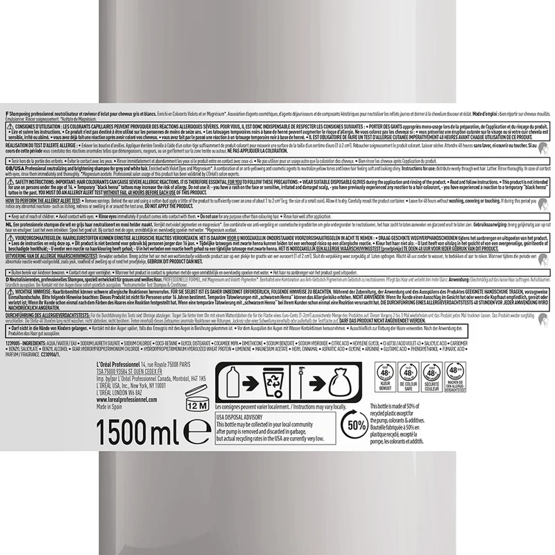 Silver Shampooing - 1500ml