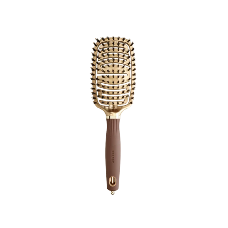 Expert Care Flex Boar&Nylon Bristles Gold&Brown
