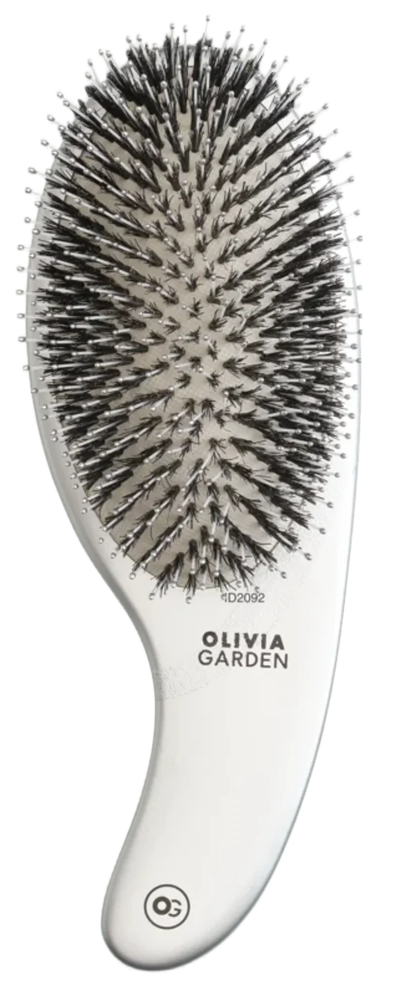 Expert Care Curve Boar&Nylon Bristles Silver