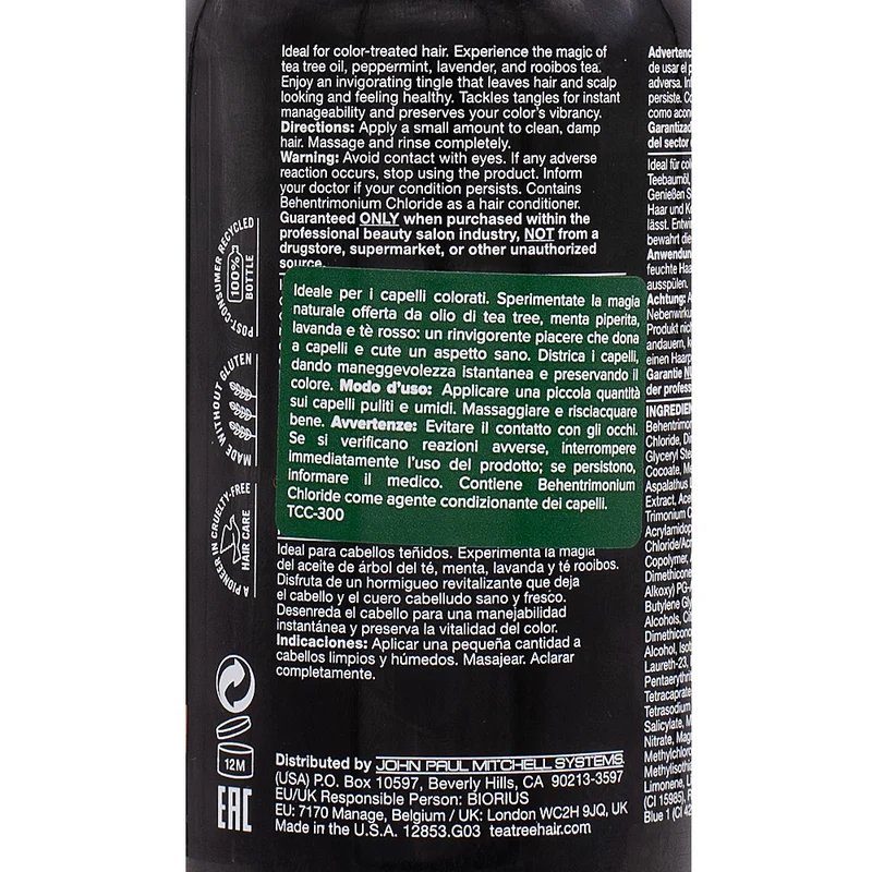 Paul Mitchell Tea Tree Special Color Conditioner 300ml - après-shampooing cheveux colorés