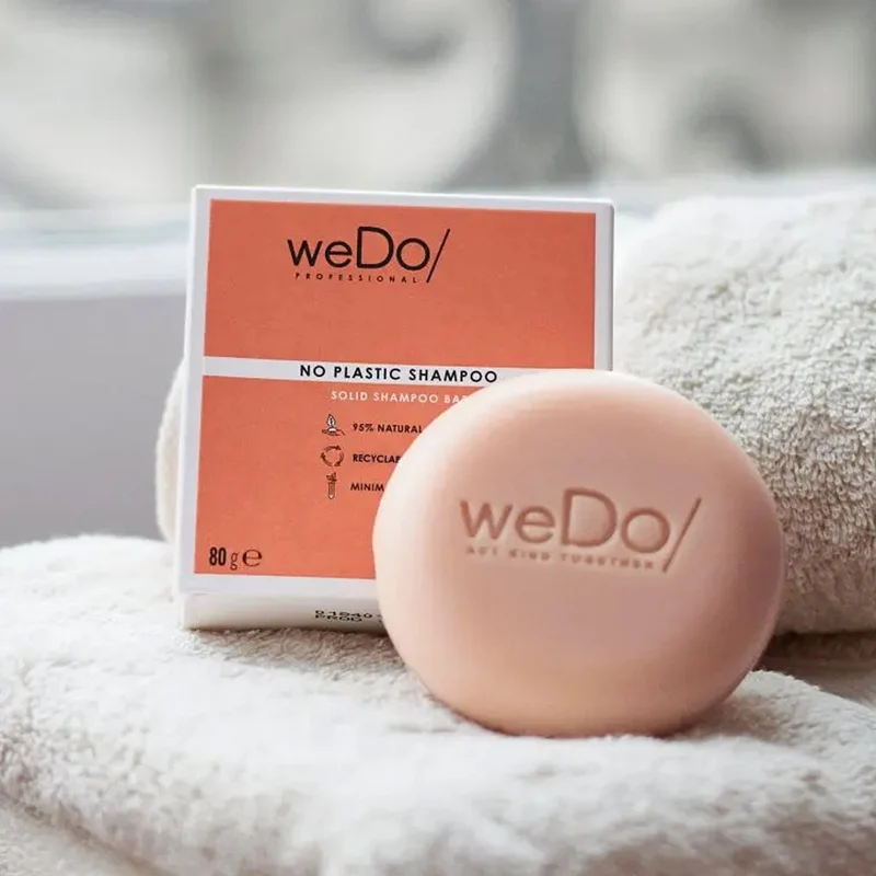 weDo No Plastic Shampooing solide pour cheveux normaux ou abîmés 80gr