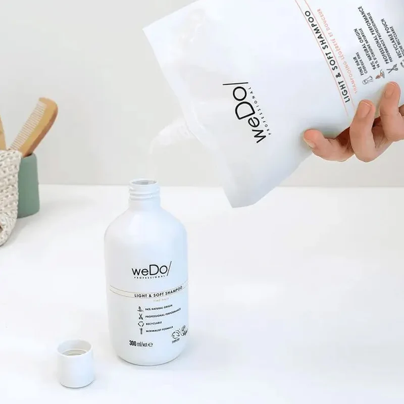 weDo Light & Soft Shampoo Refill 1000ml - shampooing pour cheveux fins