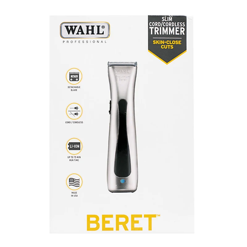 Hair Gallery Resi Come Nuovi Wahl Trimmer Beret - confezione interna con lievi difetti e sacchetto accessori aperto