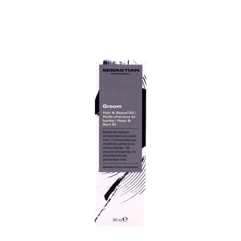 Sebastian Professional Groom Hair & Beard Oil 30ml - huile barbe et cheveux