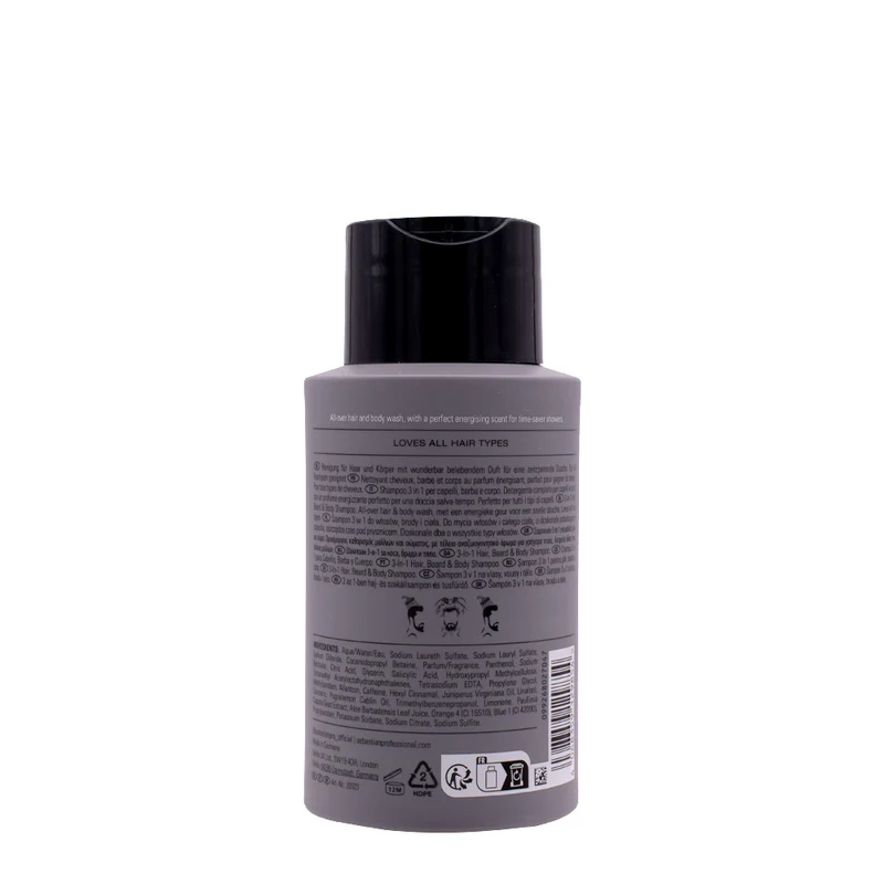 Sebastian Professional Multi-Tasker 3-In-1 Hair Beard & Body Shampoo 280ml - nettoyant 3 en 1