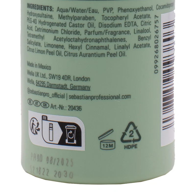 Sebastian Professional Volupt Thickefy Volumizing Mousse 190ml - mousse volumisante