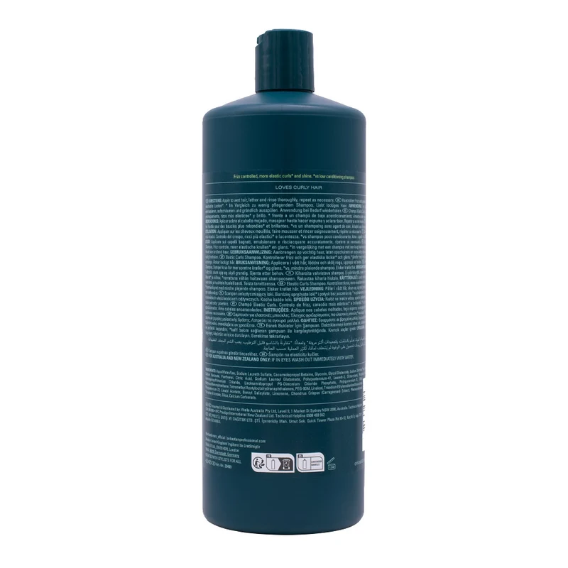 Sebastian Professional Twisted Elastic Curls Shampoo 1000ml - shampooing hydratant cheveux bouclés
