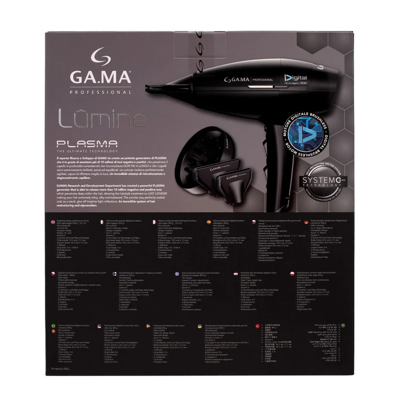 Ga.ma Professional Lumine Phon 80 Plasma Dgt - sèche-cheveux