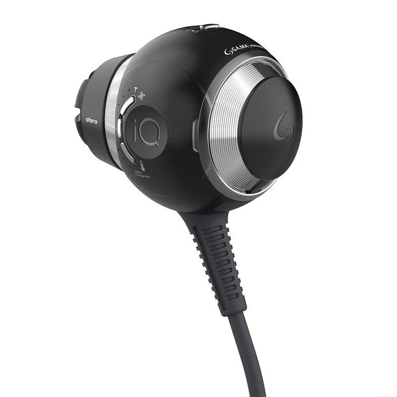 Ga.ma Professional IQ Sfera Noir - sèche-cheveux sphérique