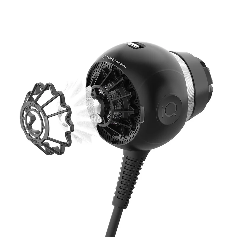 Ga.ma Professional IQ Sfera Noir - sèche-cheveux sphérique