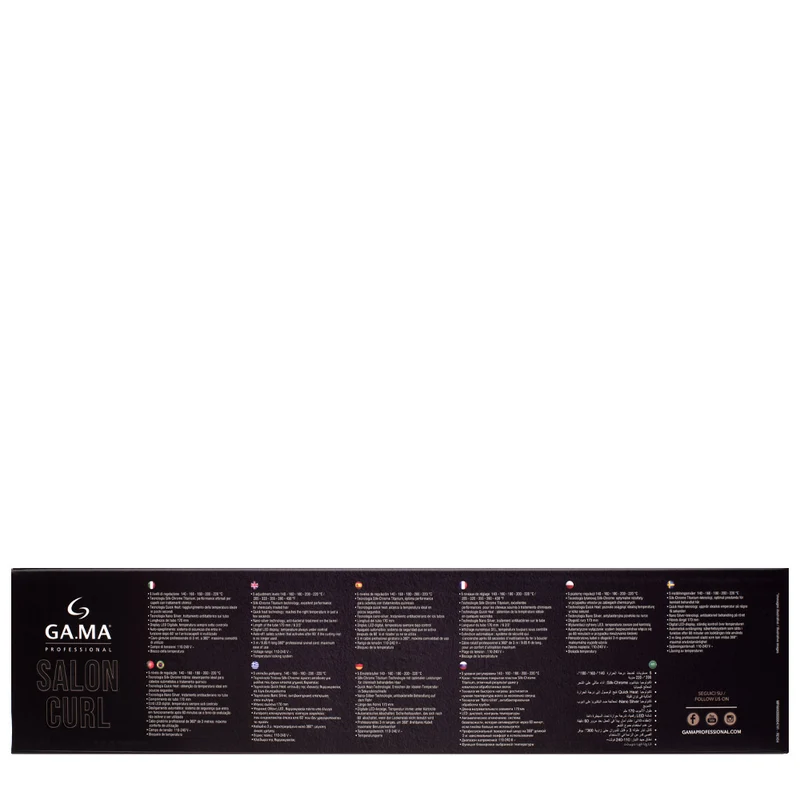 Ga.ma Professional Classic Salon Curl ø 9mm - fer à boucler