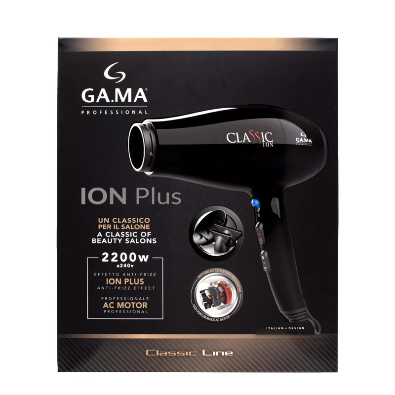 Ga.ma Professional Classic Noir - sèche-cheveux