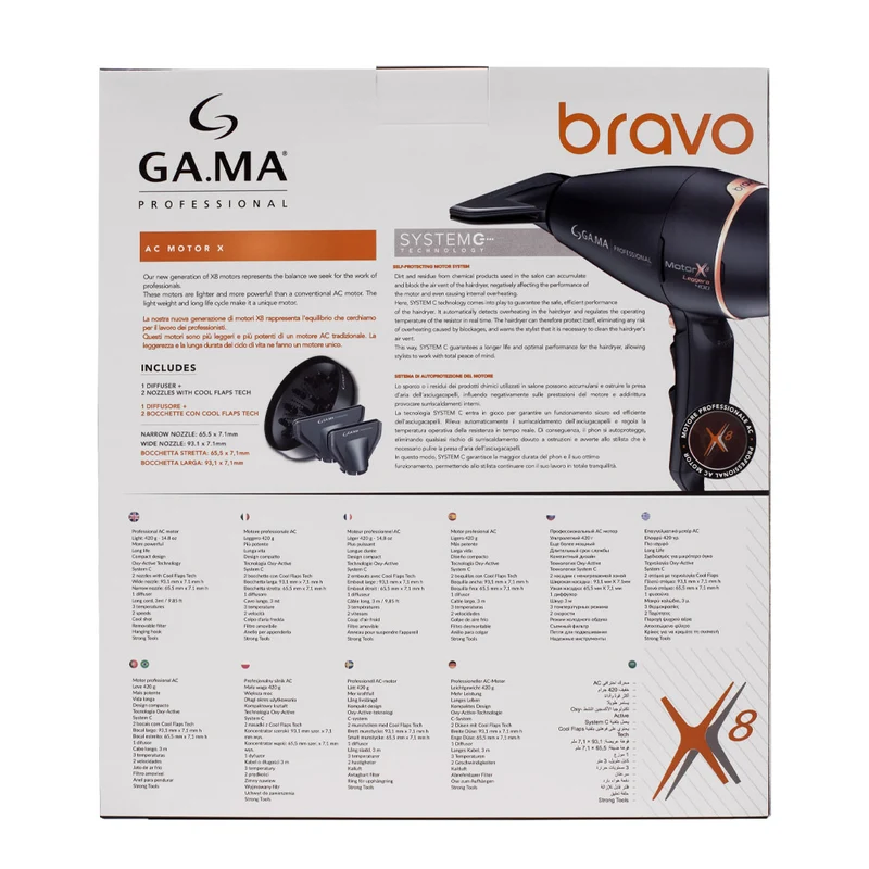 Ga.ma Professional Phon Bravo 90 X8 - sèche-cheveux