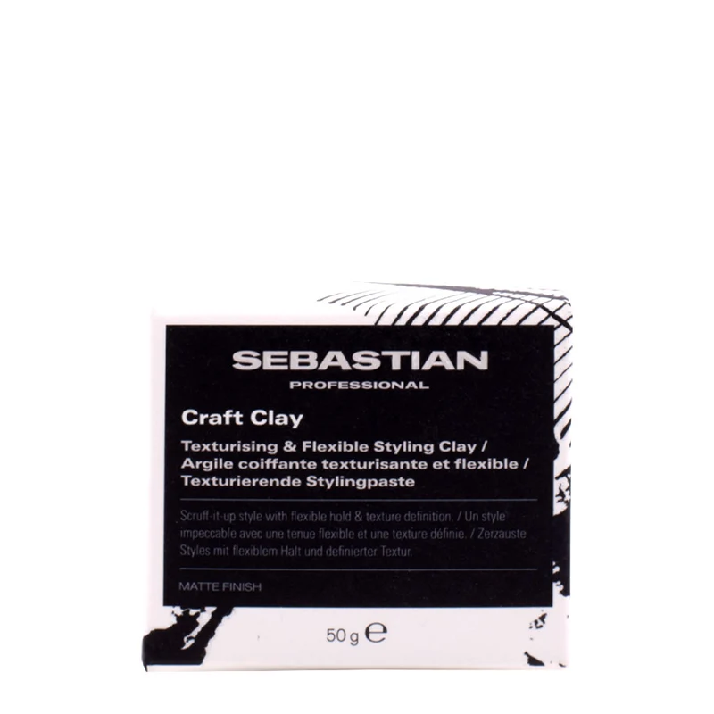Sebastian Professional Craft Clay Texturizing And Flexible Styling Clay 50gr - argile mate