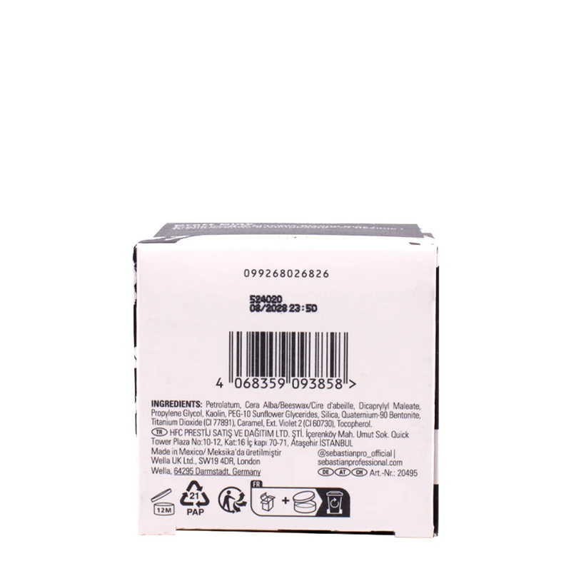 Sebastian Professional Craft Clay Texturizing And Flexible Styling Clay 50gr - argile mate