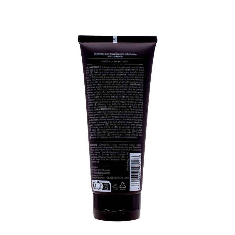 Sebastian Professional Gel Forte Shimmering Strong Hold Hair Gel 200ml - gel tenue forte
