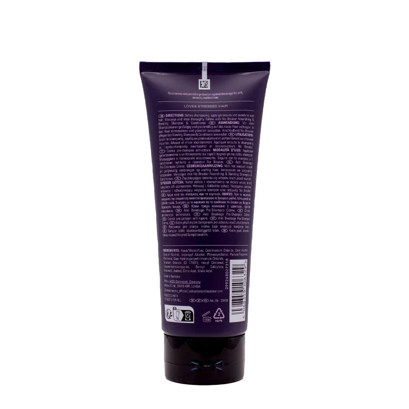 Sebastian Professional No Breaker Anti-Breakage Pre-Shampoo Crème 200ml - soin pré-shampoing restructurant