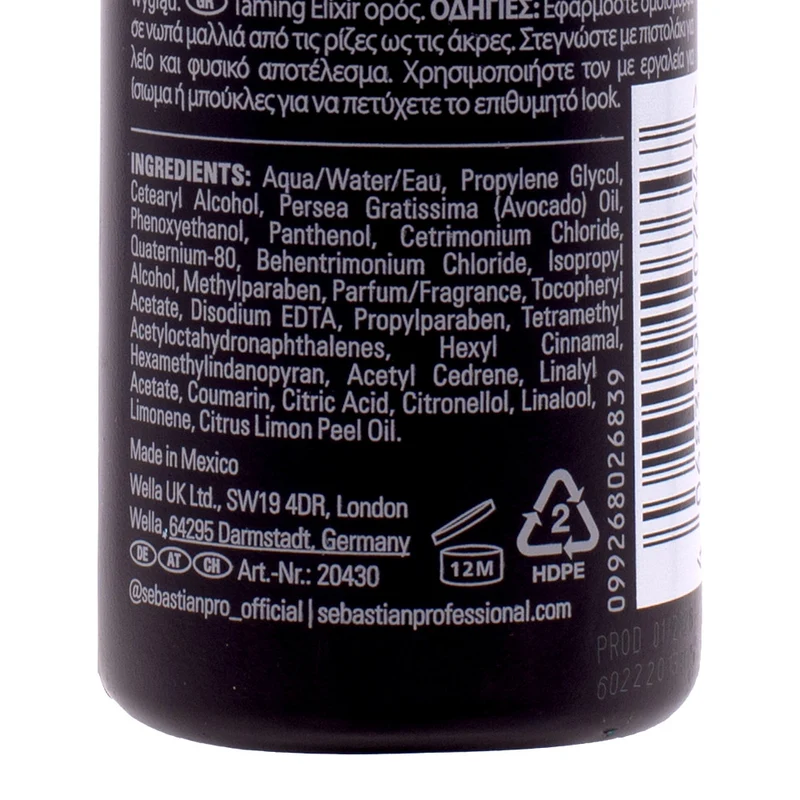 Sebastian Professional Dark Oil Taming Elixir Serum 140ml - sérum anti-frisottis