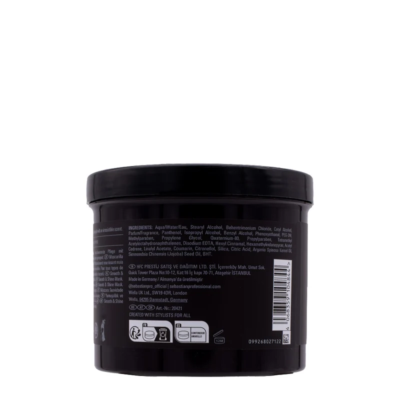 Sebastian Professional Dark Oil Smooth & Shine Mask 500ml - masque brillance