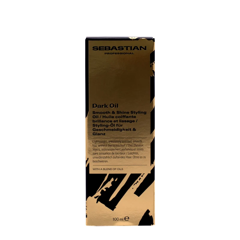 Sebastian Professional Dark Oil Smooth & Shine Styling Oil 100ml - huile brillance anti-frisottis