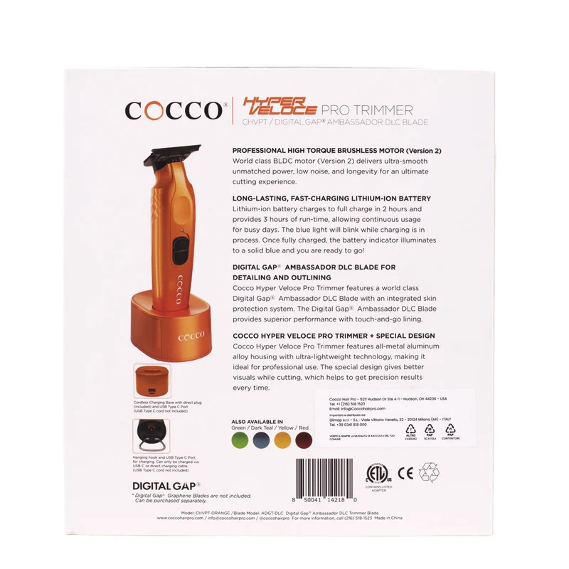 Hair Gallery Resi Come Nuovi Cocco Hyperveloce Pro Trimmer Orange - condizioni pari al nuovo