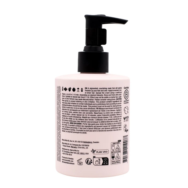 Maria Nila Colour Refresh Pink Peach 300ml - masque de couleur