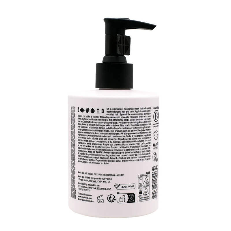 Maria Nila Colour Refresh Pearl Rose 300ml - masque coloré