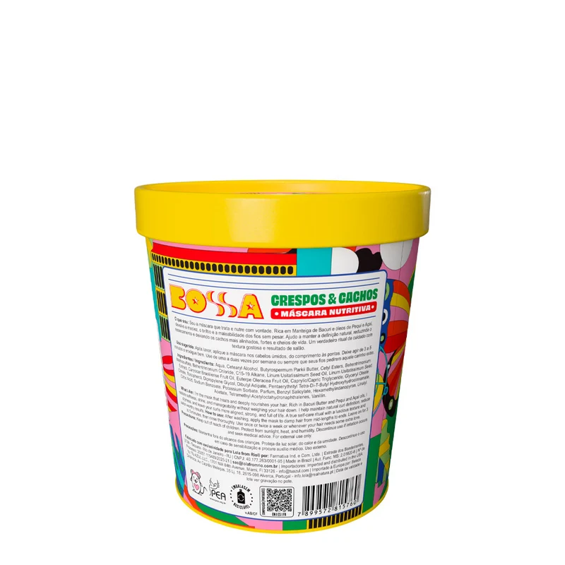Lola From Rio Bossa Crespos & Cachos Máscara Nutritiva 450gr - masque nourrissant