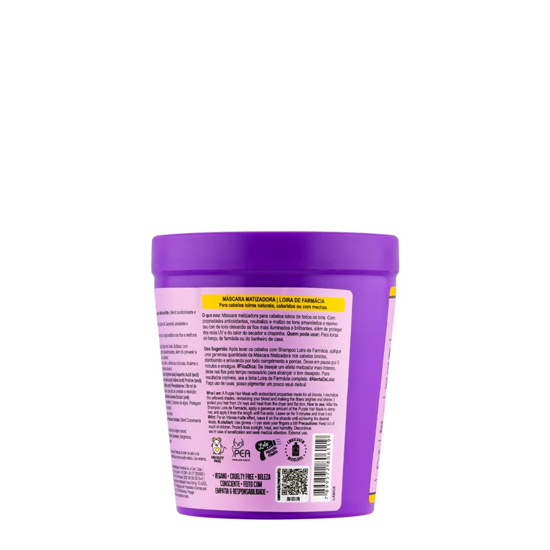 Lola From Rio Loira de Farmácia Máscara Matizadora 230gr - masque anti-jaunissement