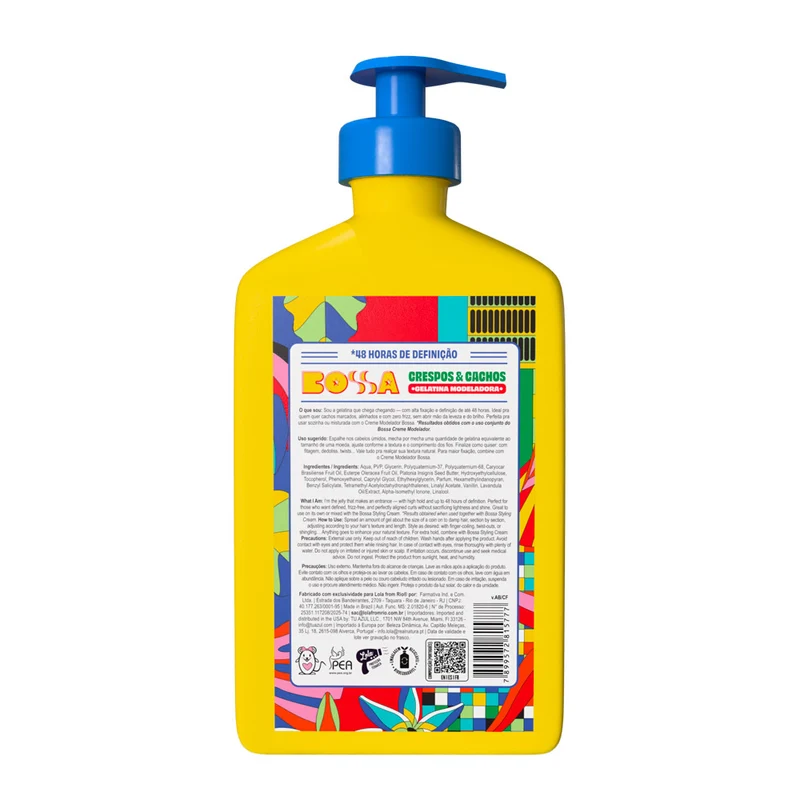 Lola From Rio Bossa Crespos & Cachos Gelatina Modeladora 500gr - gel coiffant