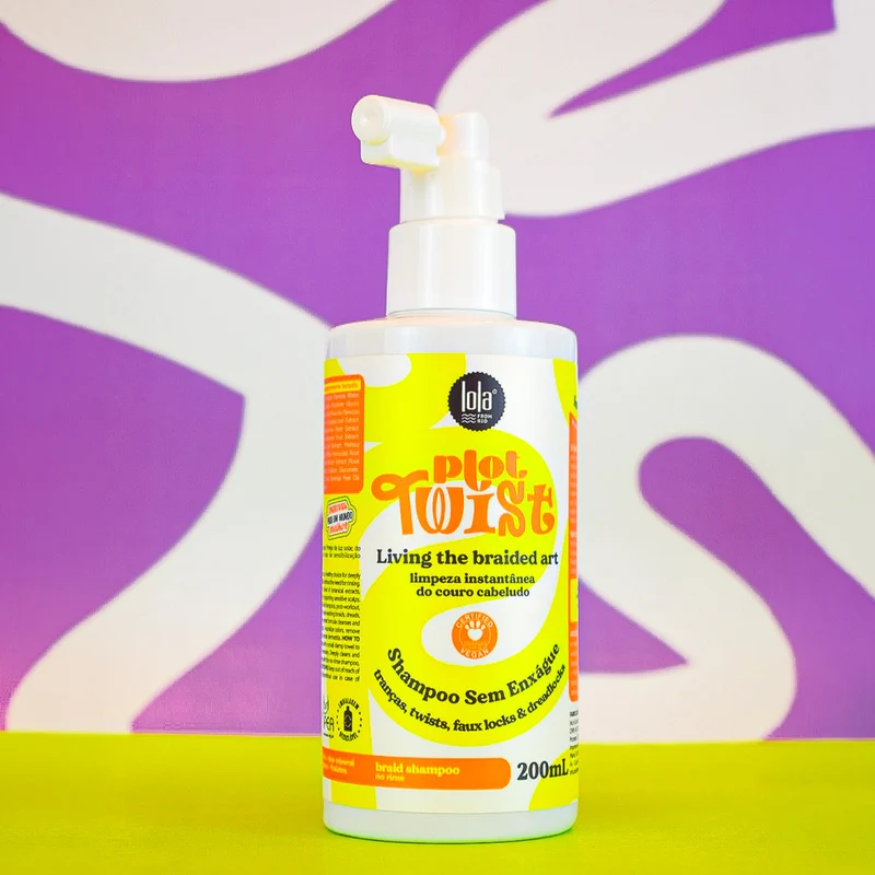 Lola From Rio Plot Twist Living The Braided Art Shampoo Sem Enxágue 200ml - shampooing sec