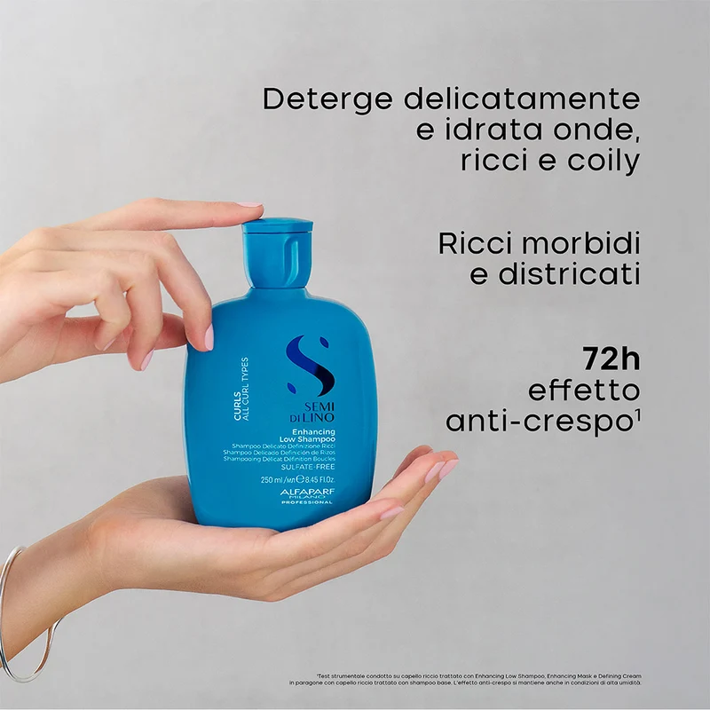 Alfaparf Milano Semi di Lino Curls Low Shampoo 250ml - shampooing cheveux bouclés