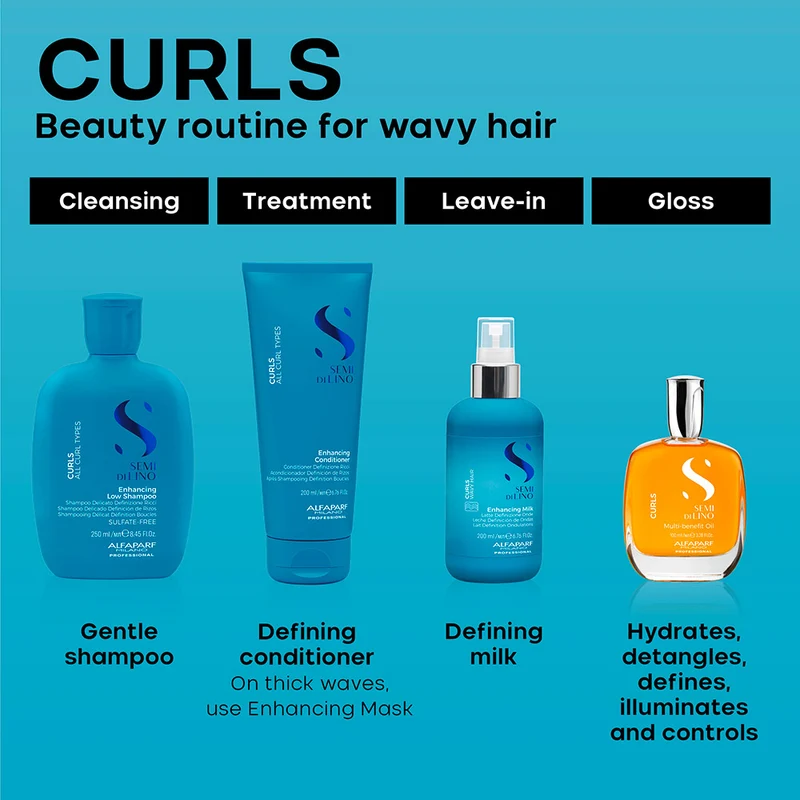 Alfaparf Milano Semi di Lino Curls Low Shampoo 250ml - shampooing cheveux bouclés