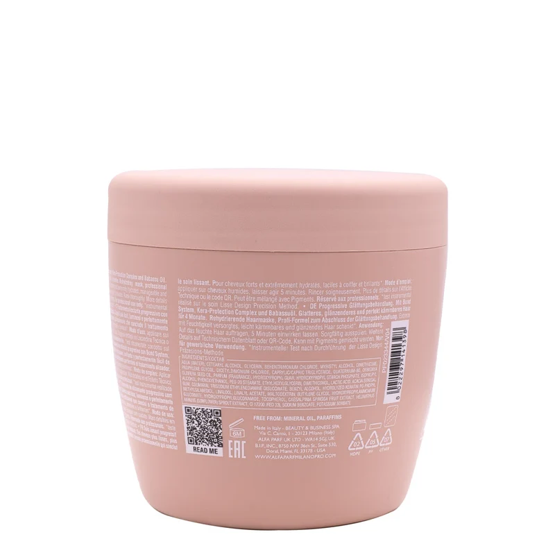 Alfaparf Milano Keratin Therapy Lisse Design Rehydrating Finish Mask 500gr - masque traitement lissant